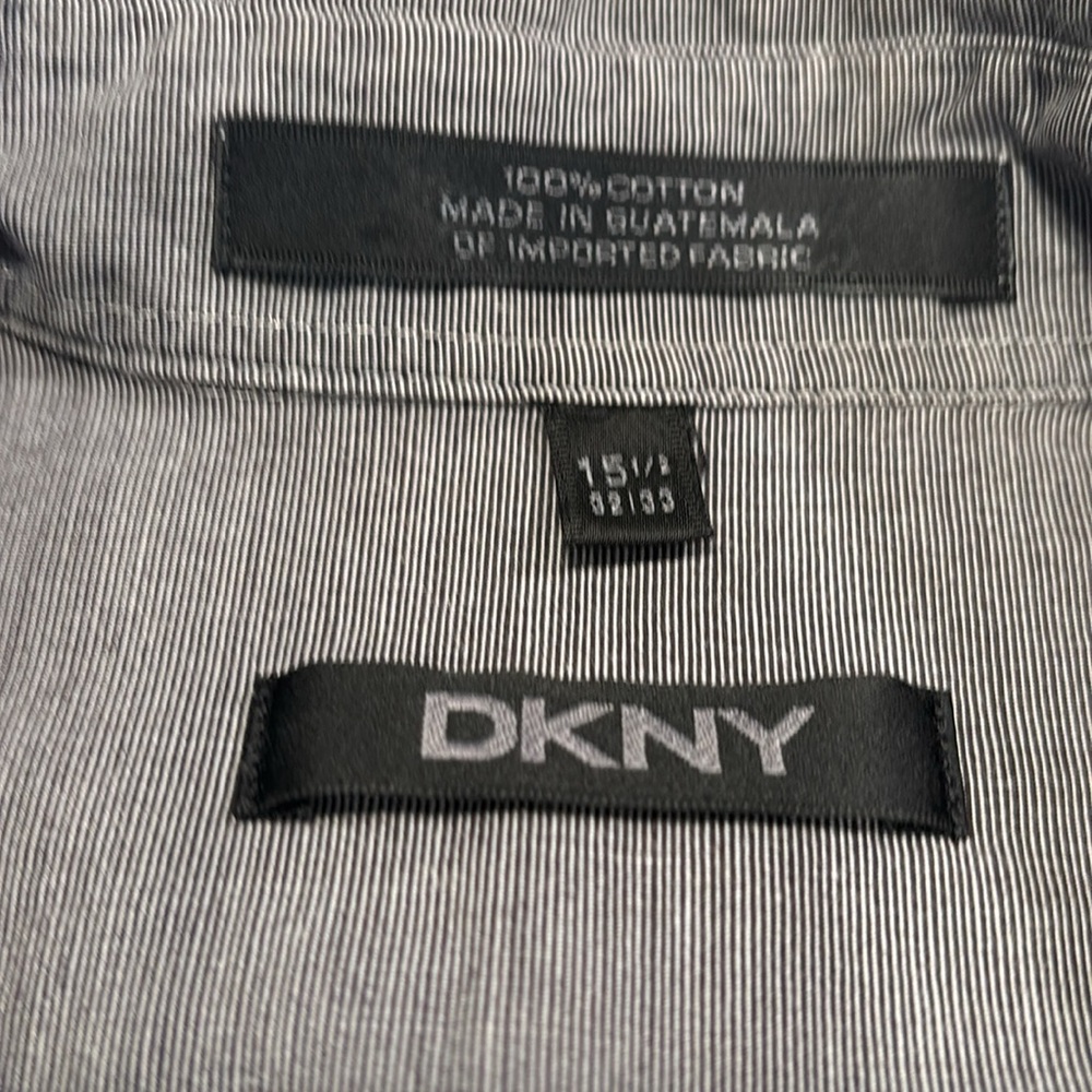 DKNY Gray Casual Button Down Shirt - Picture 4 of 6